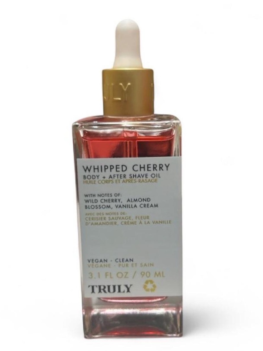 *Discontinued* TRULY Whipped Cherry body & after shave oil. 3.1fl oz
